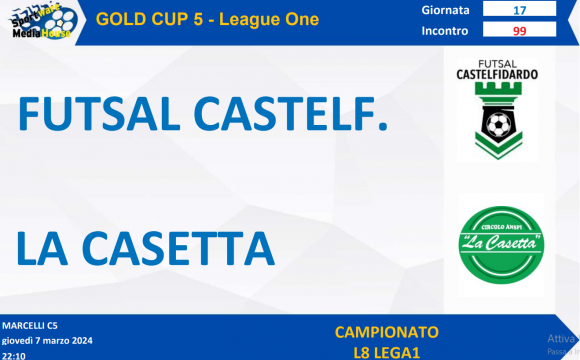 GC5 L1: Il Futsal Castelfidardo torna alla vittoria!