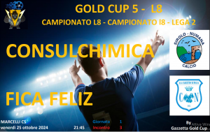 <strong>Gold Cup 5 Lega 2: Consulchimica Reds, vittoria di misura con la Fica Feliz</strong>