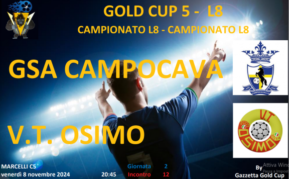 Gold Cup 5 Lega 1: Il Vt Osimo sgambetta i campioni!