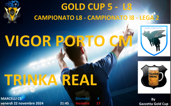 Gold Cup 5 Lega 2; Il Trinka Real rimane a punteggio pieno!