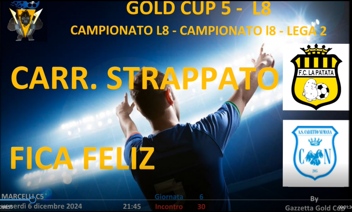 Gold Cup 5 Lega 2: Fica Feliz, vittoria e sorpasso alla Carrozzeria Strappato