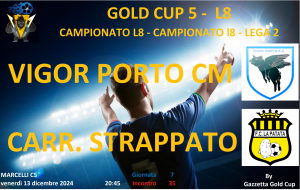 Gold Cup 5 Lega 2: Carrozzeria Strappato rimaneggiata e fermata dal Vigor Porto CM