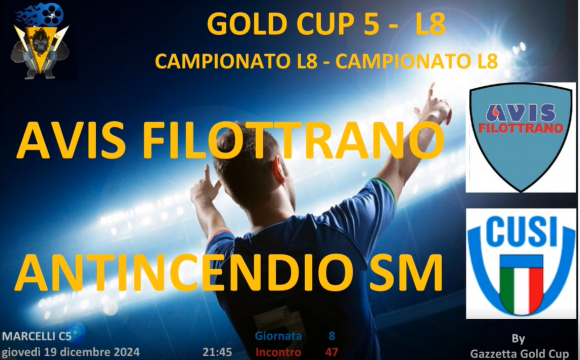 Gold Cup 5 Lega 1: L’Avis Filottrano vince e va in testa!